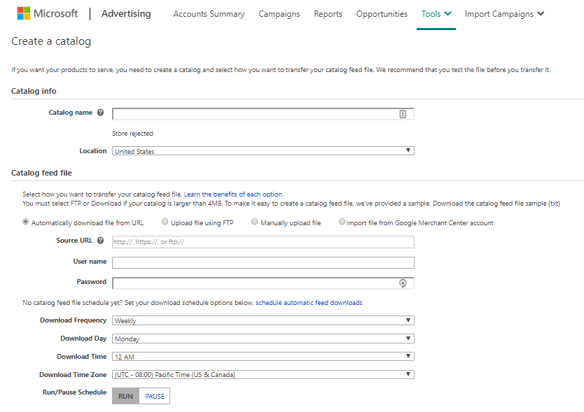 Step 3: Create a product feed file