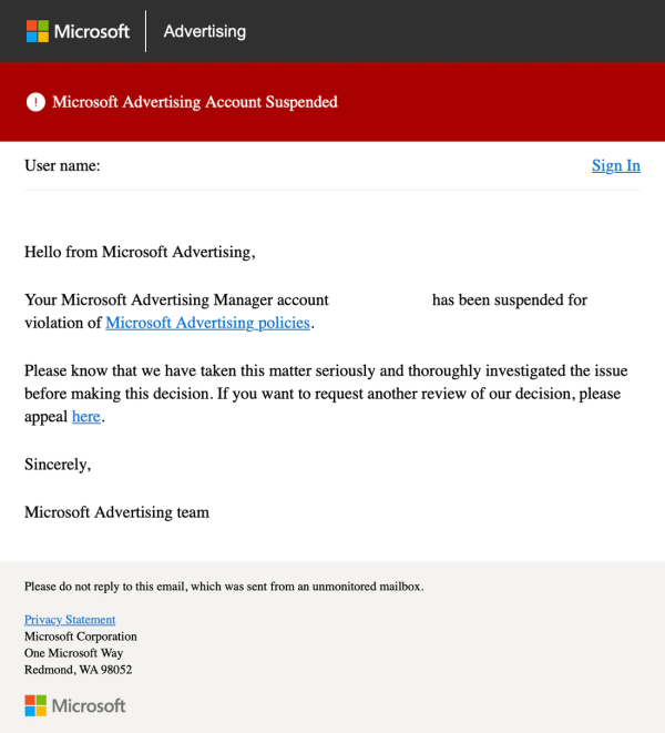 Why Microsoft Ads Account Got Suspended & How to Fix Fast