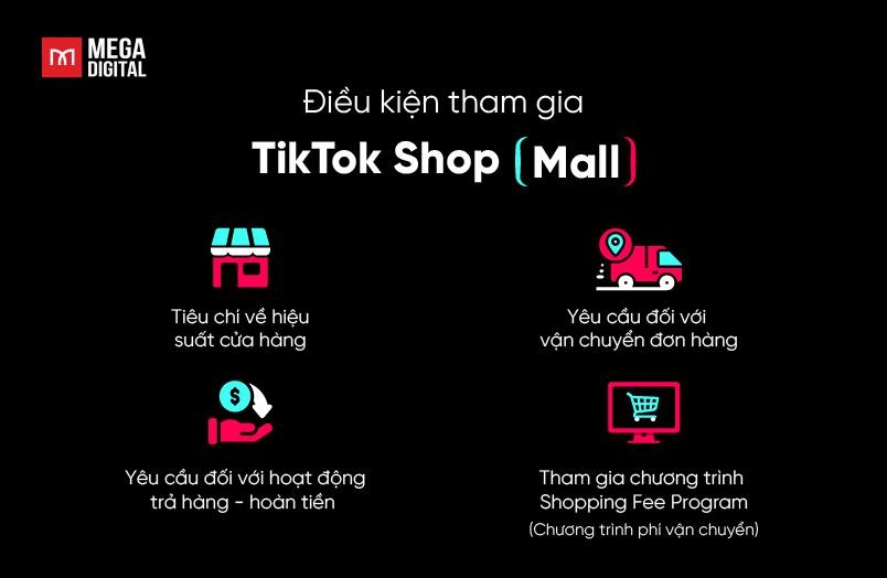 Điều kiện tham gia TikTok Shop Mall