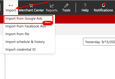 How to import from Google Ads