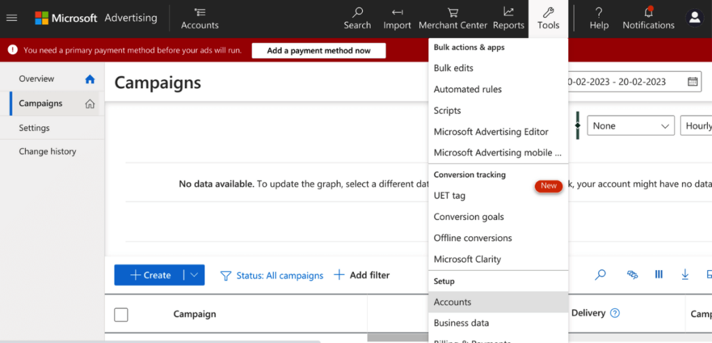 How to obtain permission to access a client's Microsoft Ads Account