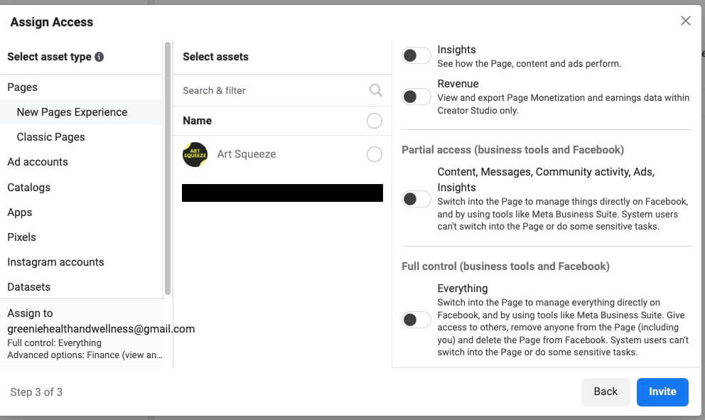 How to assign ad assets in a Facebook Business Ad account