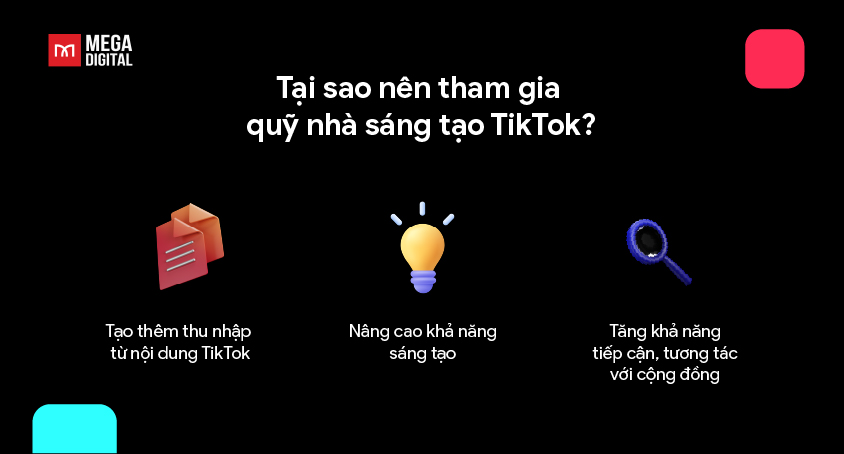 Tại sao nên tham gia quỹ nhà sáng tạo TikTok