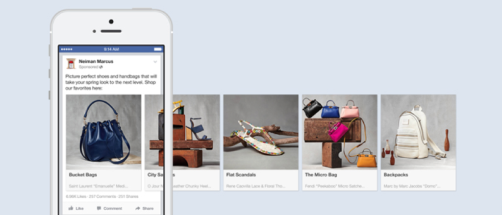 carousel ads facebook instant experience