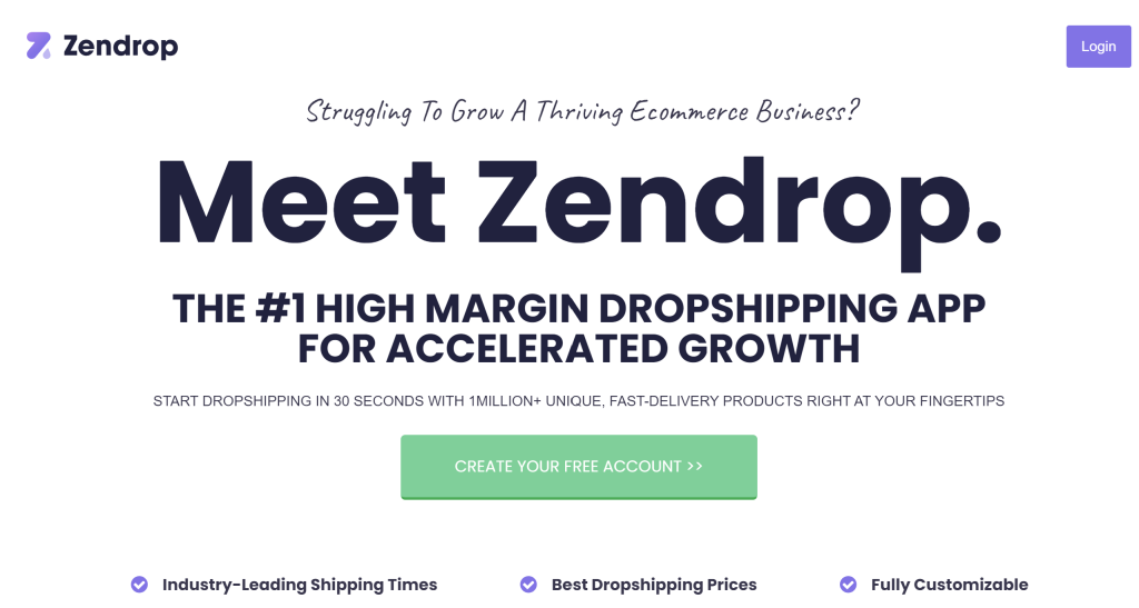 zendrop dropshipping supplier