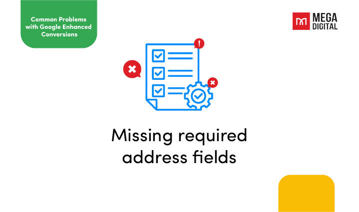 Missing required address fields