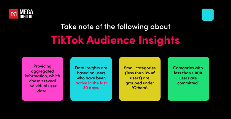 take note of the following about tiktok audience insights