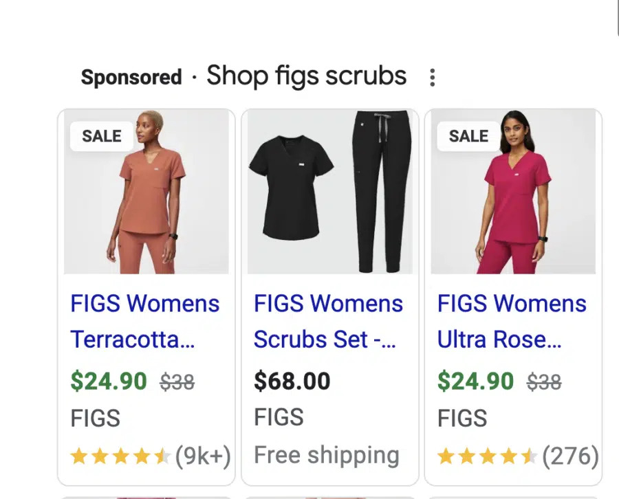 Google ads example_FIGS