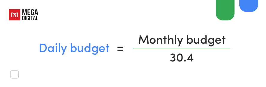 Google ads daily budget formula
