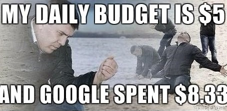 Google Ads daily budget overspend