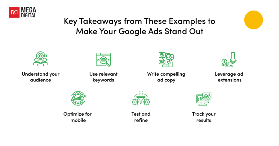 Key Takeaways from Google Ads Examples
