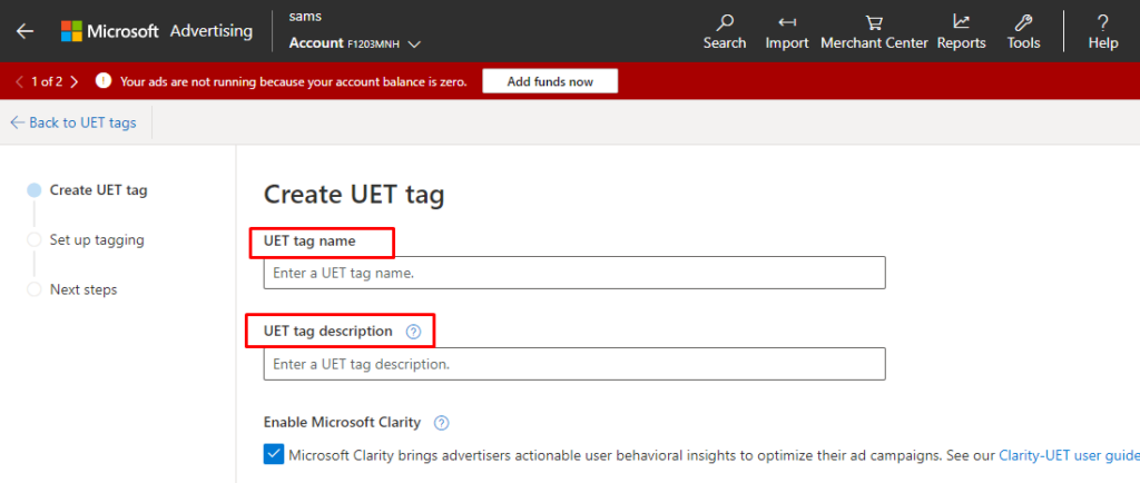 Verify your domain ownership