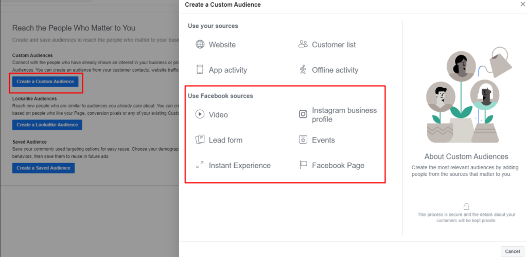 Facebook Custom Audience - Social Engagement