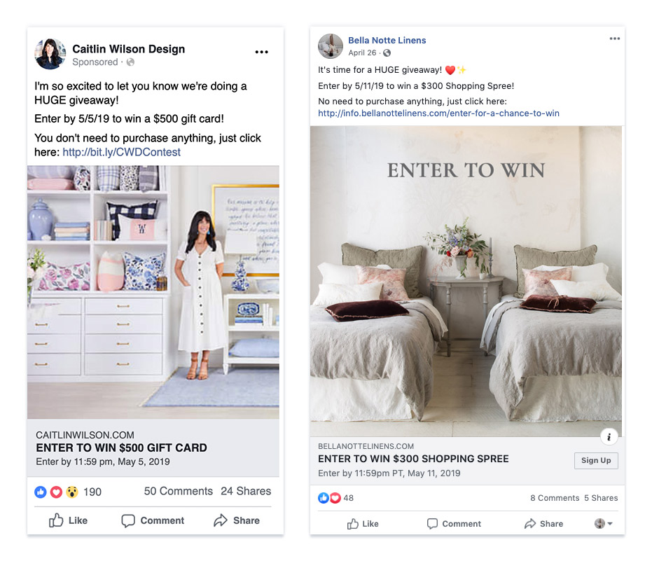 facebook ad strategies giveaway