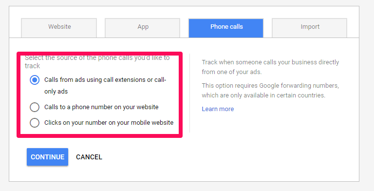 Google ads call tracking 4
