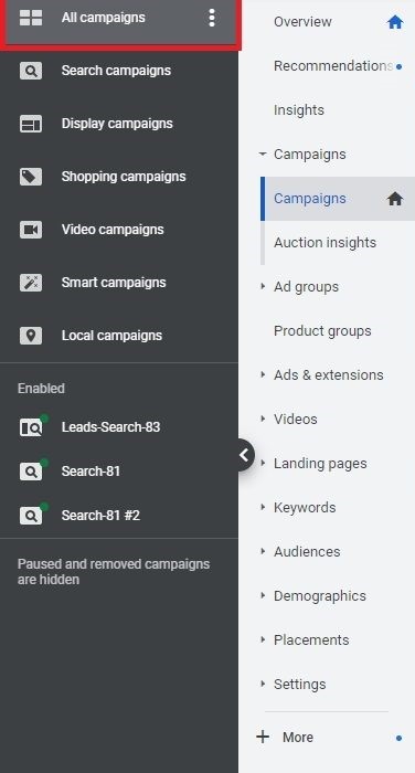 Access to Your Campaigns