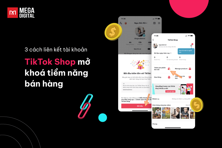 liên kết tài khoản TikTok Shop