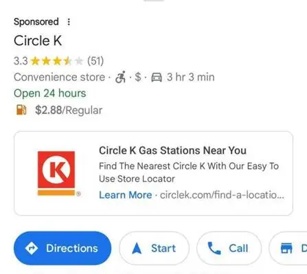 Circle K ad