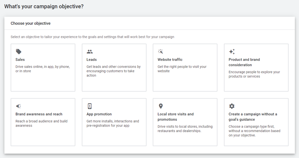 Define your campaign objectives
