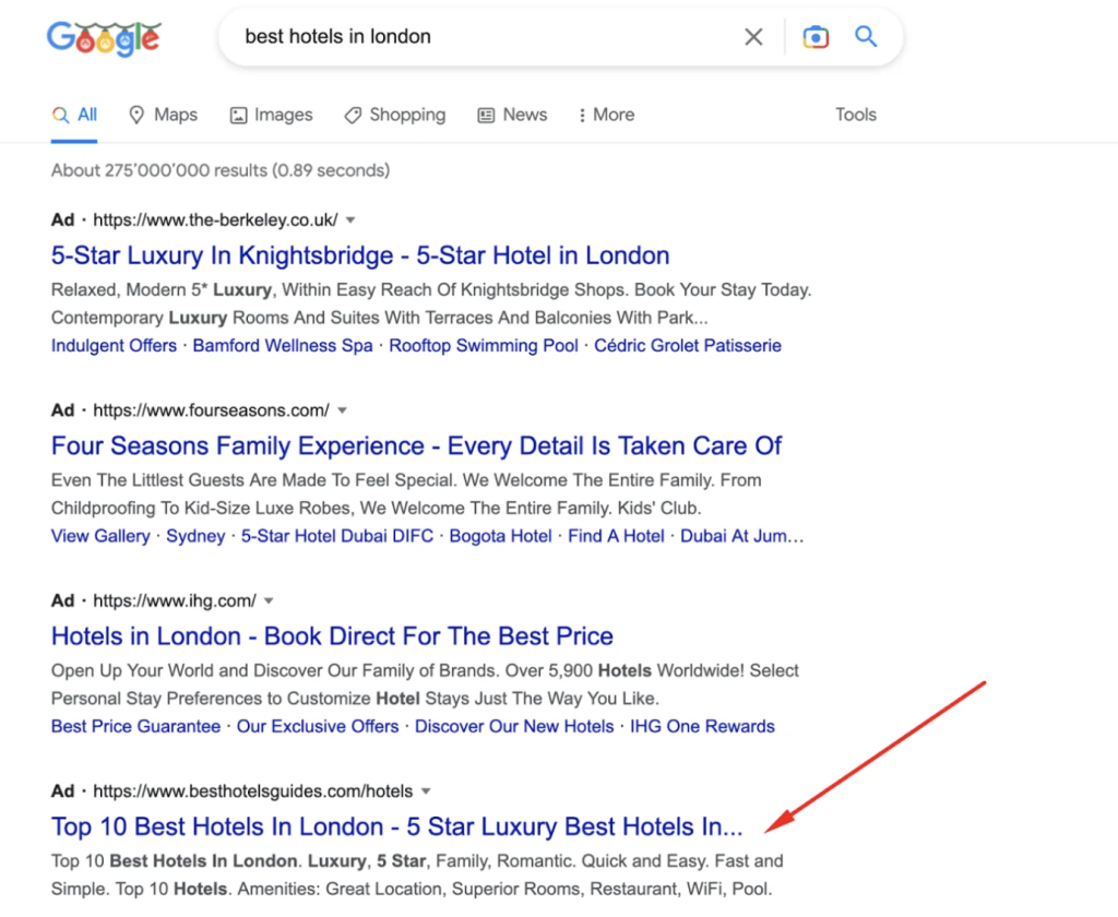 Examples of Google Ads Affiliate Marketing Websites