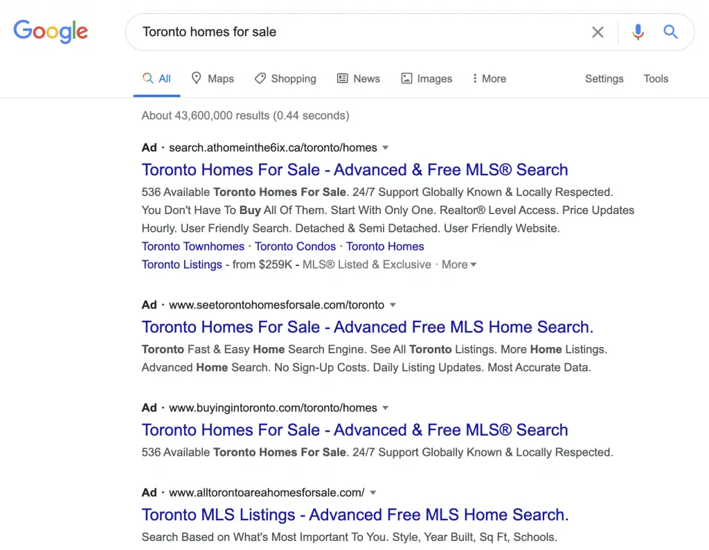 Google ad types for real estate_Search Ads