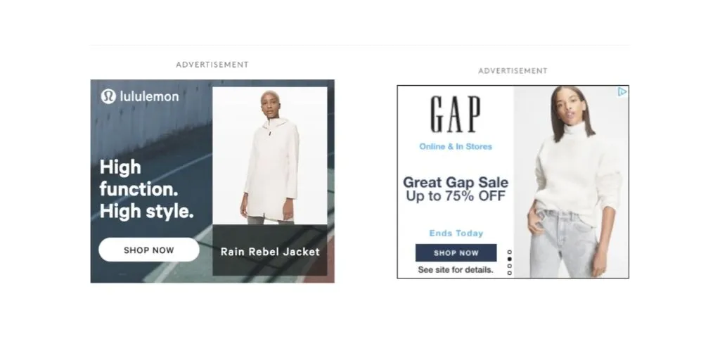 Google ads for clothing brands_Display ads