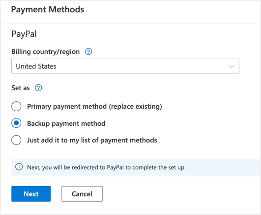 Microsoft Ads PayPal Payments