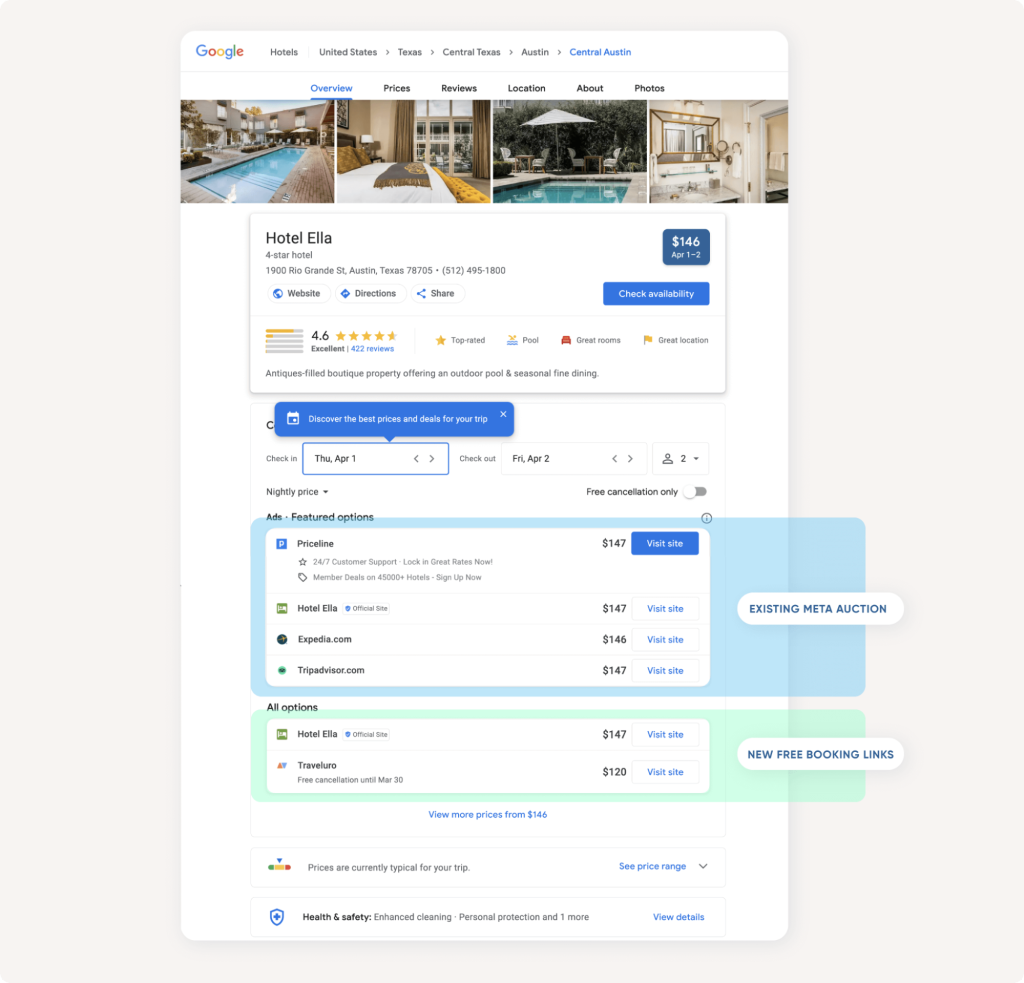 What is Google hotel ads