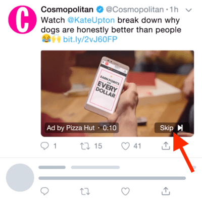 Twitter Ads types - video ads