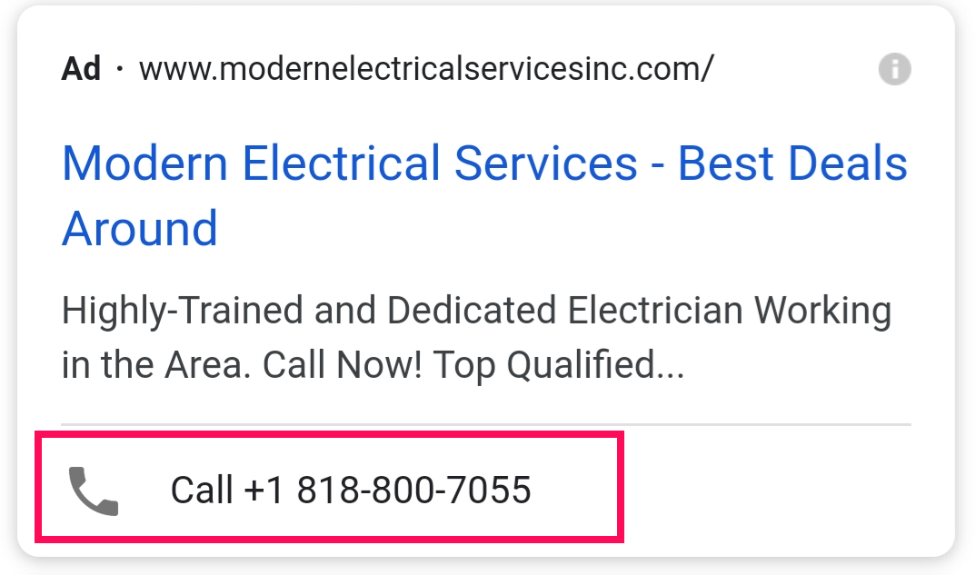 Best Google Ad Types for Electricians