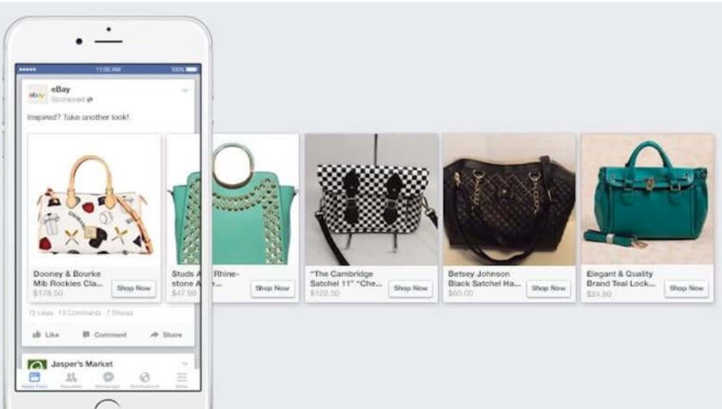 Carousel Ads for ecommerce Facebook ads