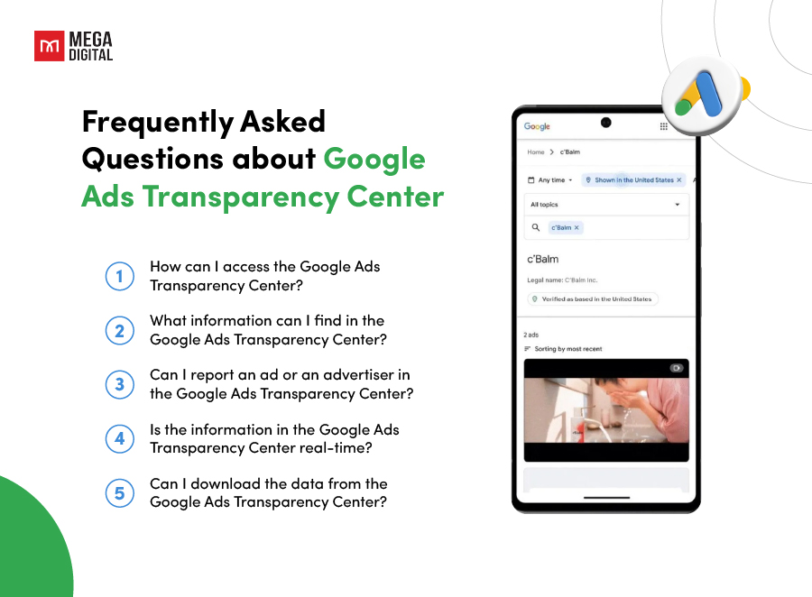 FAQs about Google ads transparency center