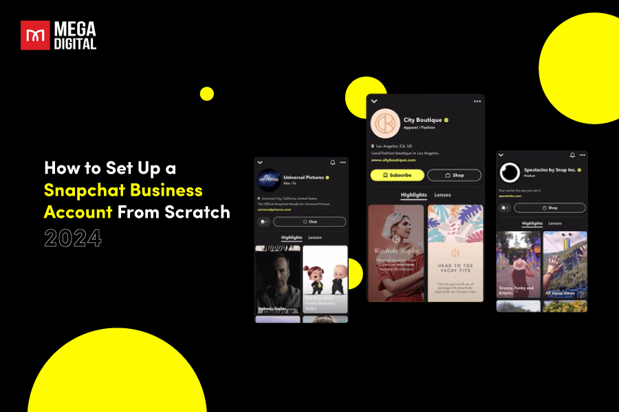 Snapchat business account