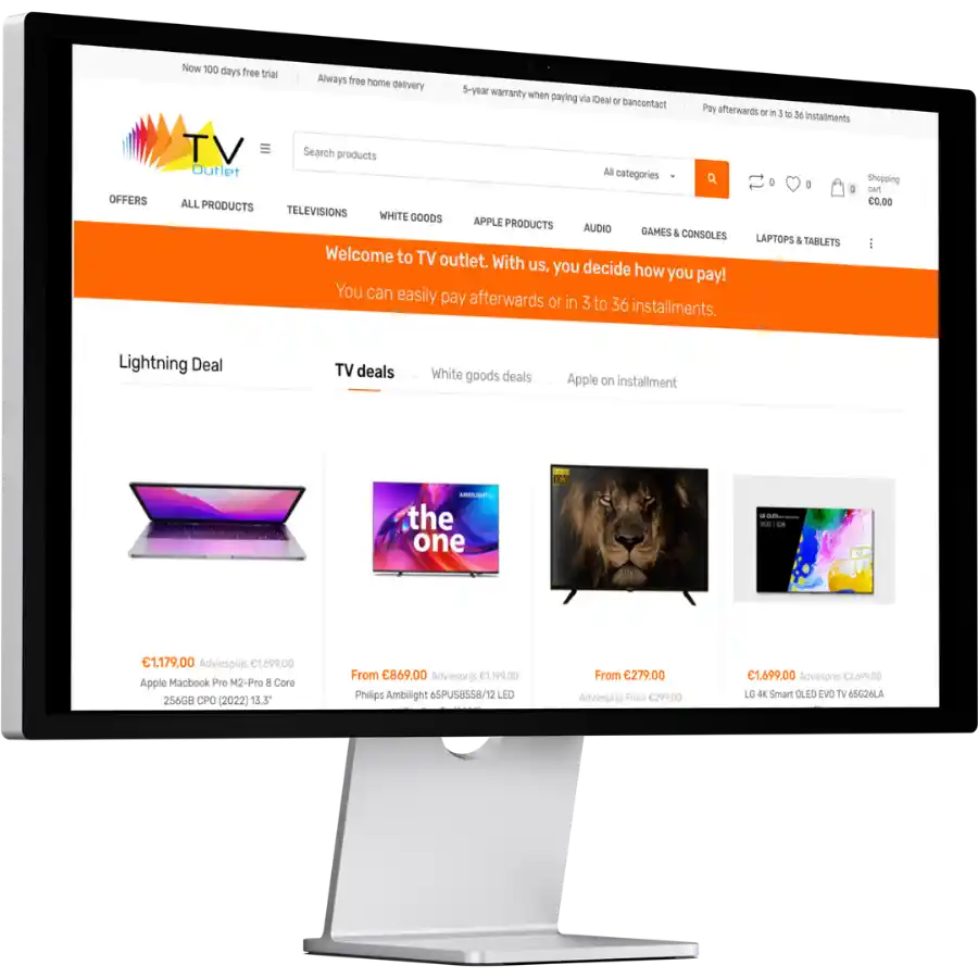 TV Outlet Google Ads website