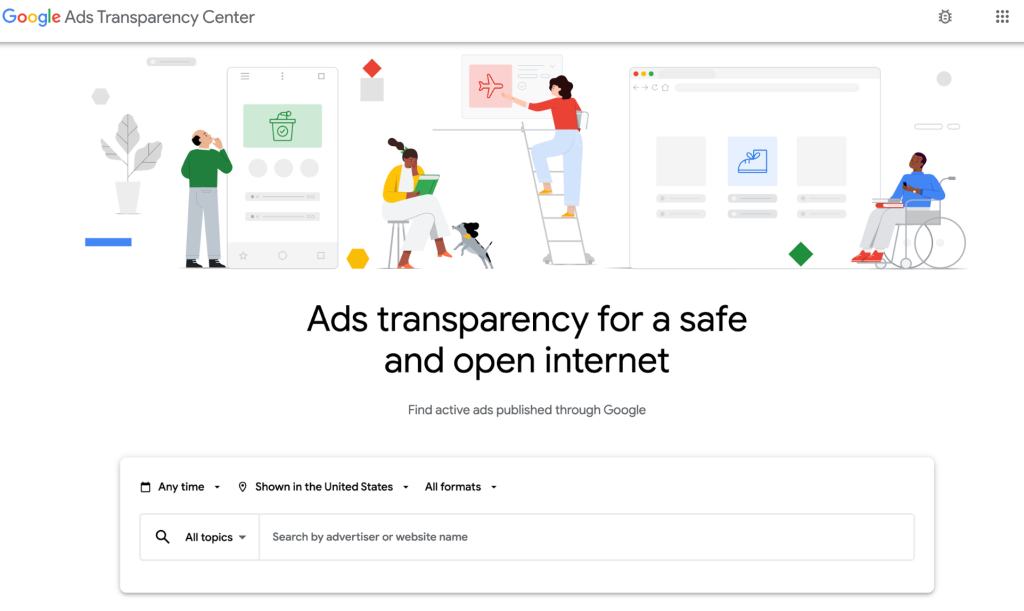 What is Google ads transparency center