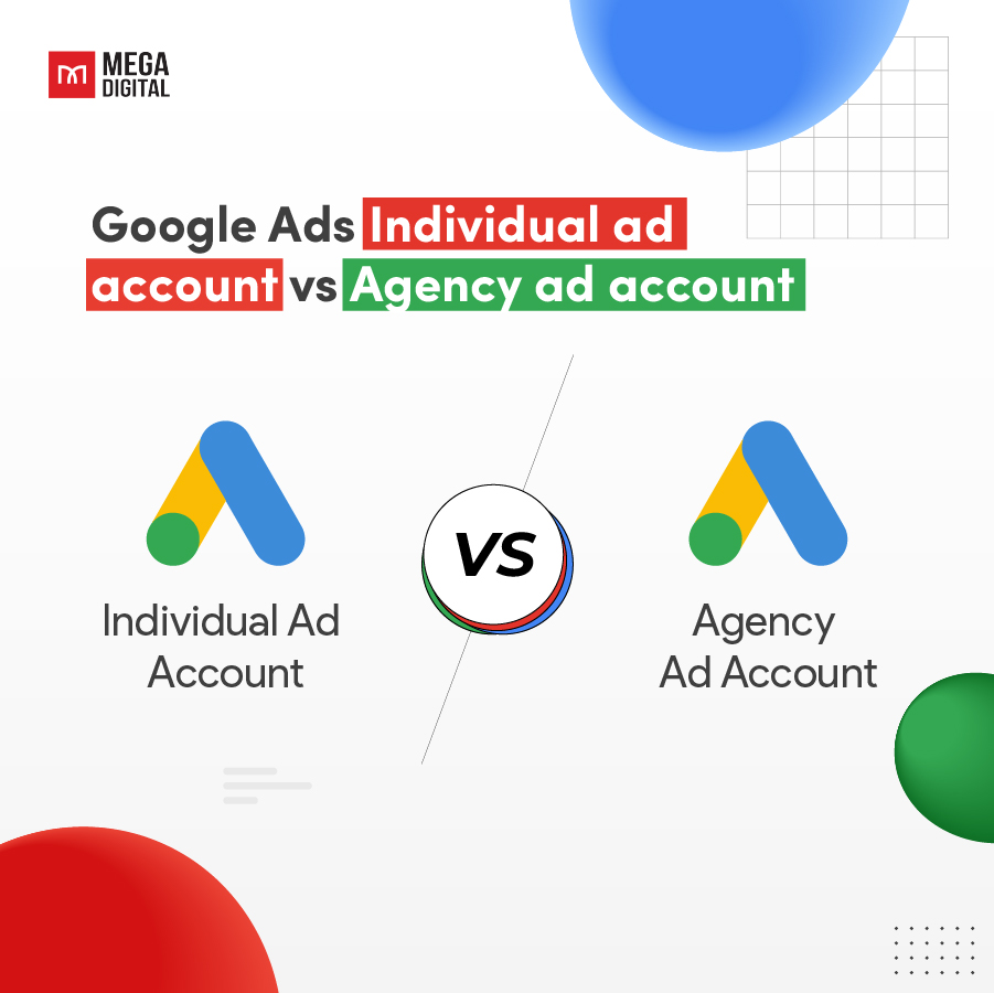 The difference of an individual ad account