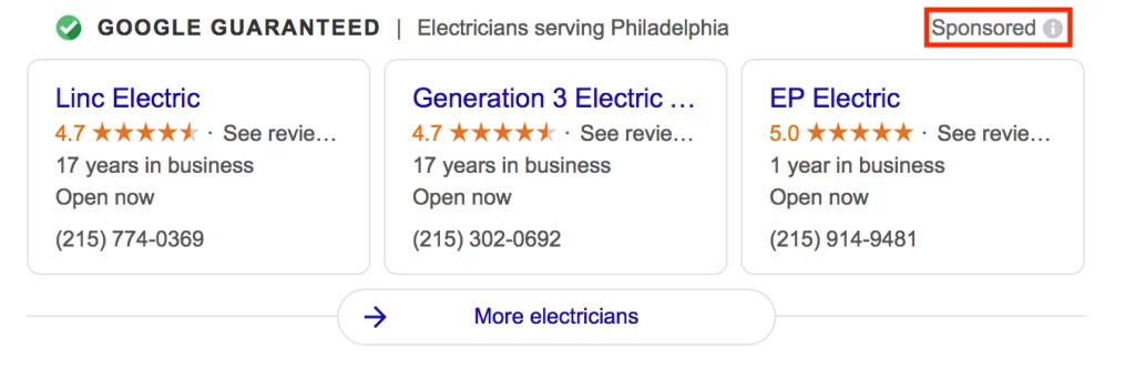 Best Google Ad Types for Electricians