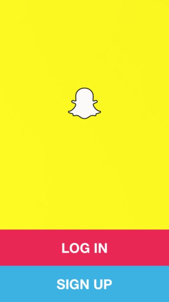 Create or log in Snapchat account
