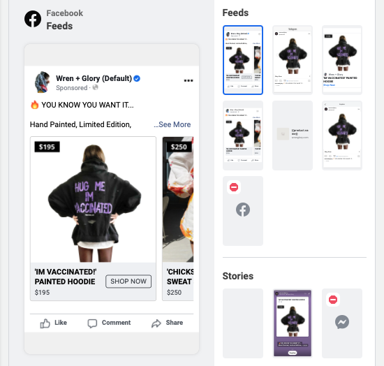 Facebook Dynamic Ads Placements