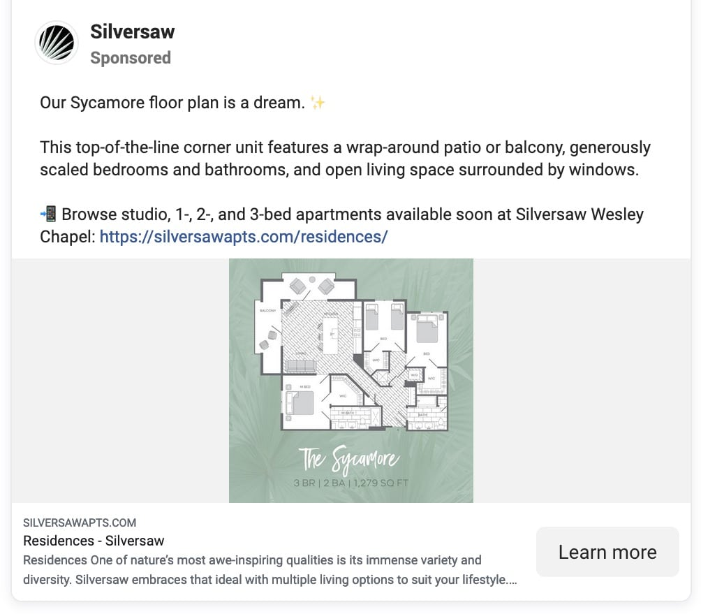Real Estate Facebook Ad Examples_Silversaw