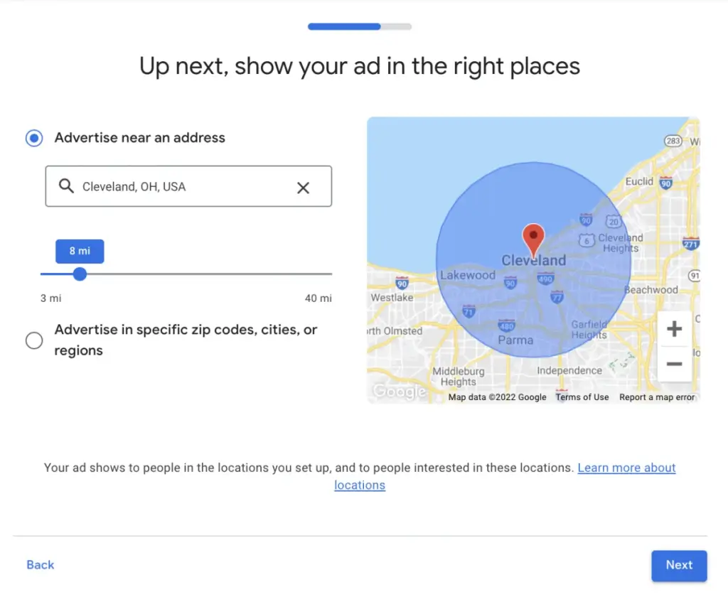 Step 4: Select What Cities See Your Dental Ad