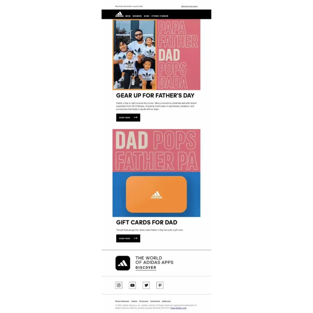 Father's Day Email Campaigns
