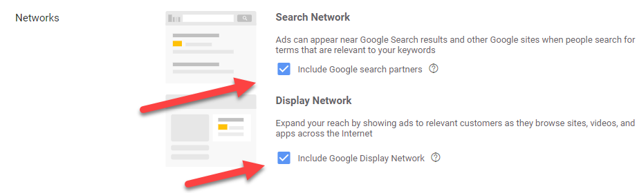 You can also opt-in to Search partners