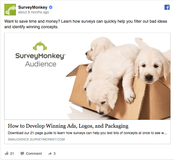 B2B Facebook Ad Examples_SurveyMonkey