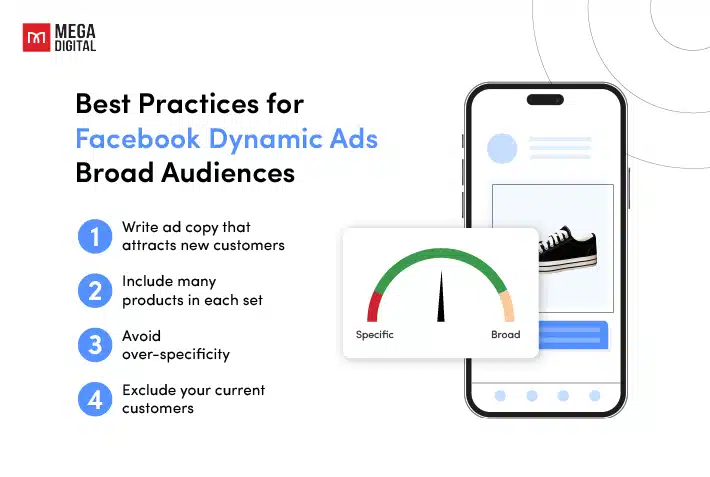 Best practices for Facebook dynamic ads broad audiences