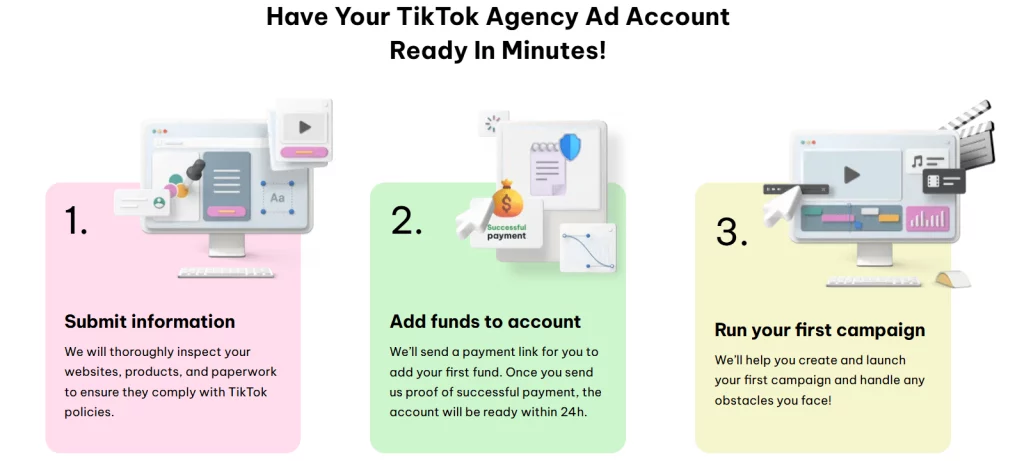 How to open a TikTok agency account?
