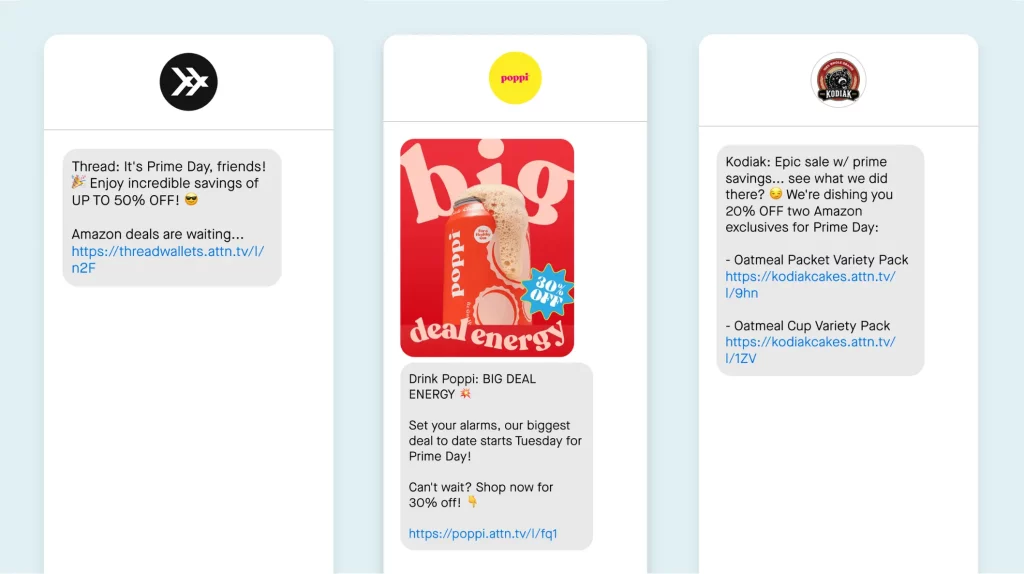 Prime Day Marketing with SMS Ads