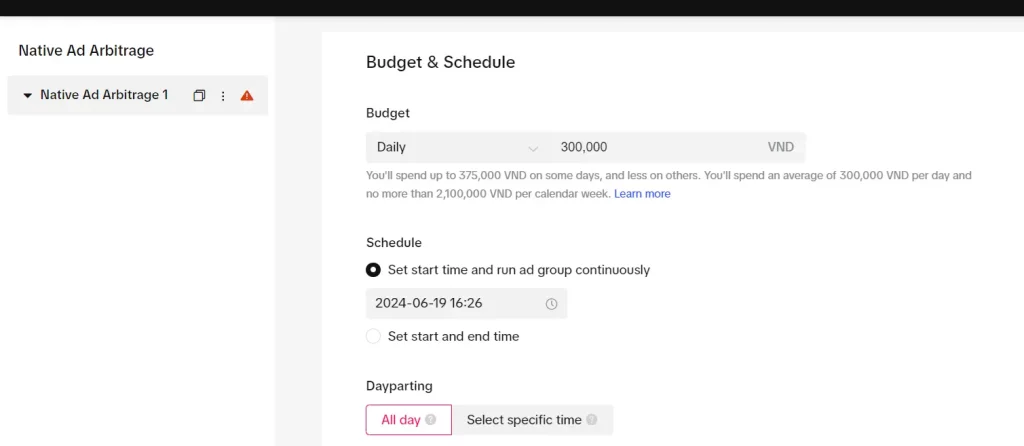 Schedule and Set Up a Budget