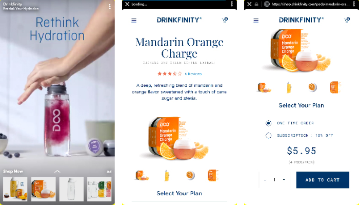 Snapchat ad example_Drinkfinity