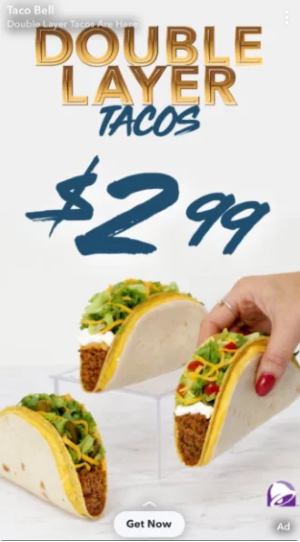 Snapchat ad example_Taco Bell